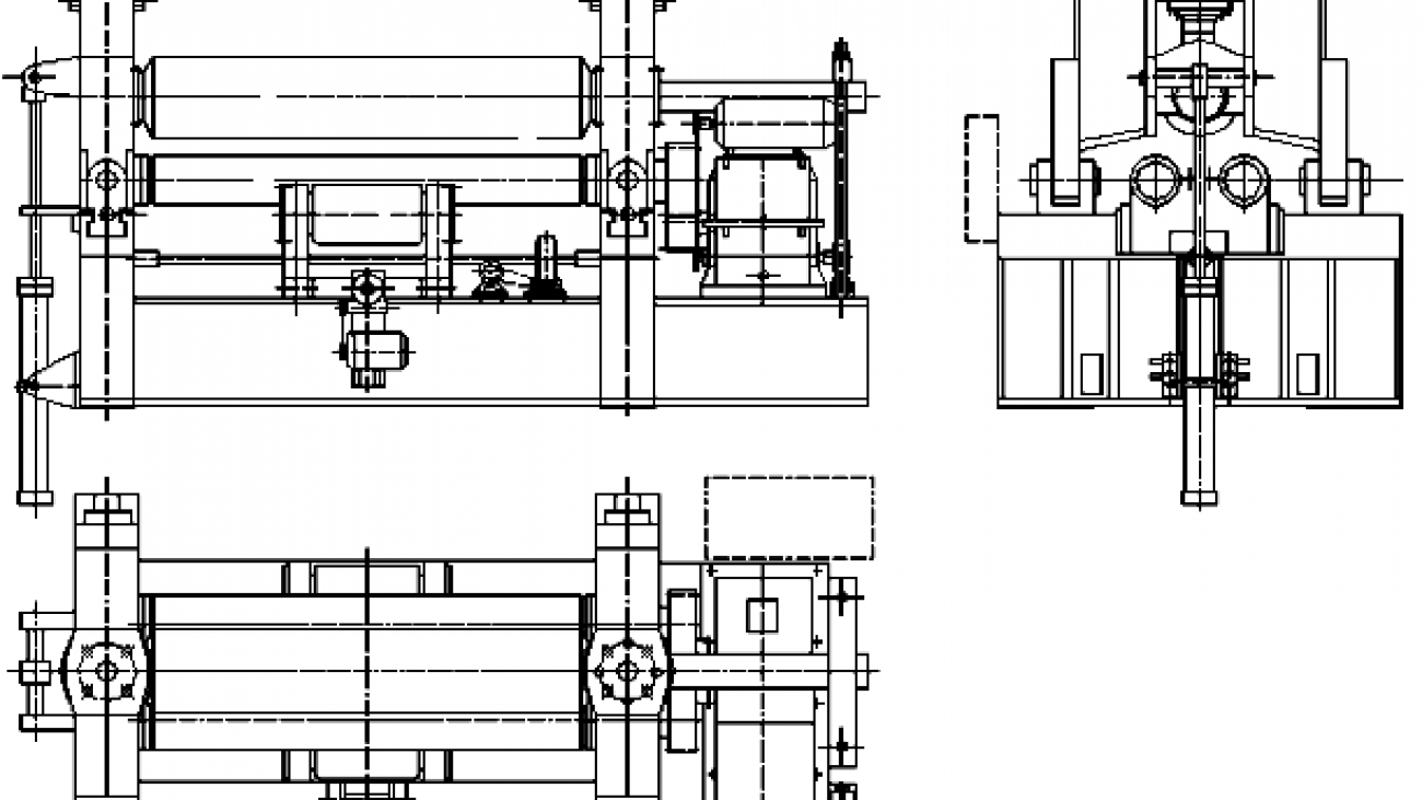 plate rolling machine structure