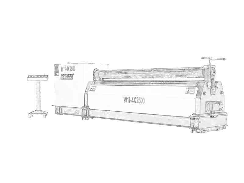 8mm thickness Sheet metal rolling machine for sale,3 meter Sheet metal roller